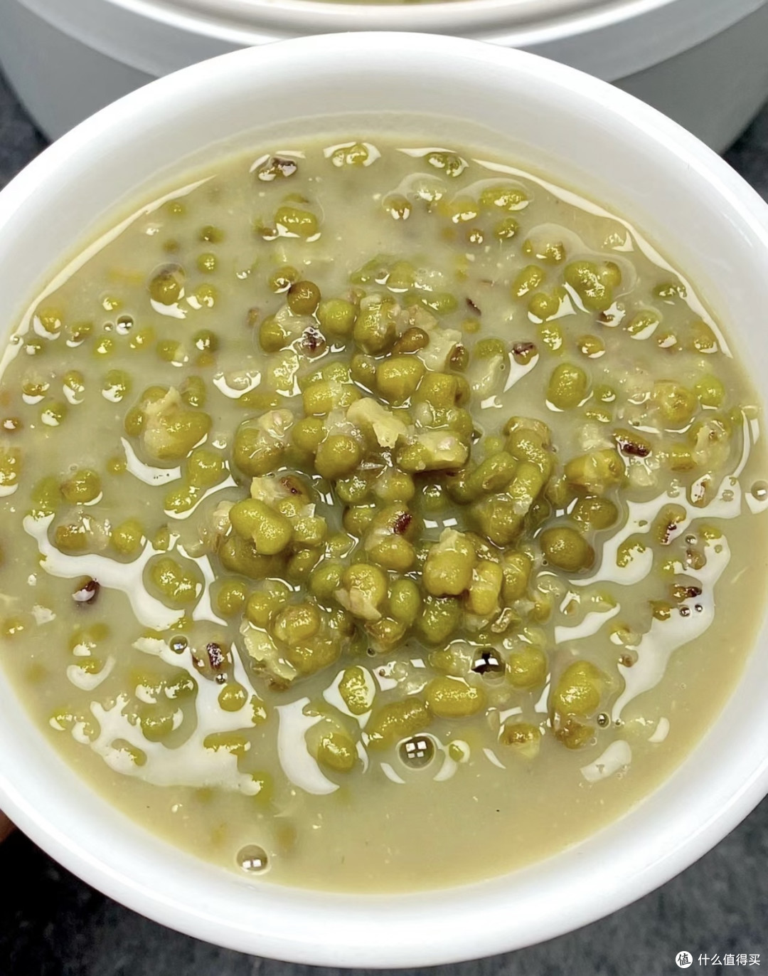 夏日最爱自制绿豆沙牛乳