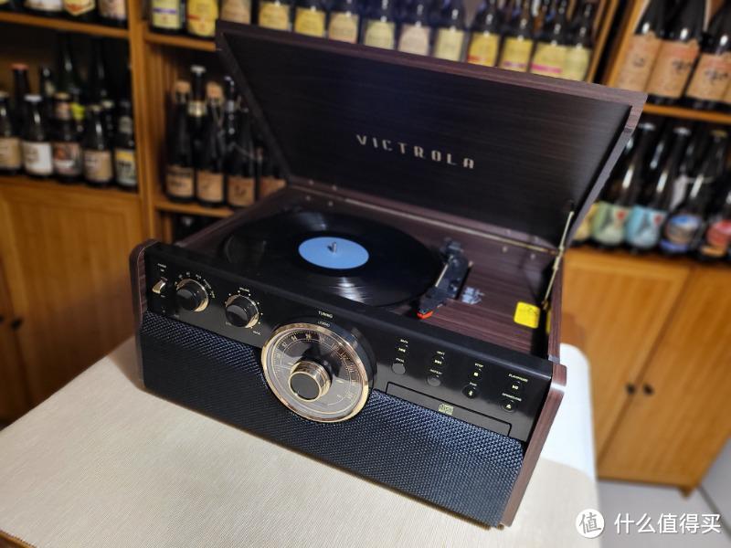 赏心悦目，玩法丰富！Victrola Empire六合一多功能黑胶复古留声机