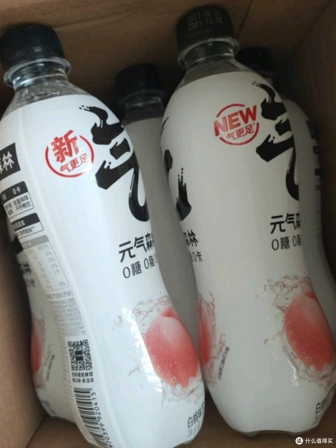 夏天神饮,元气森林无糖白桃味气泡水