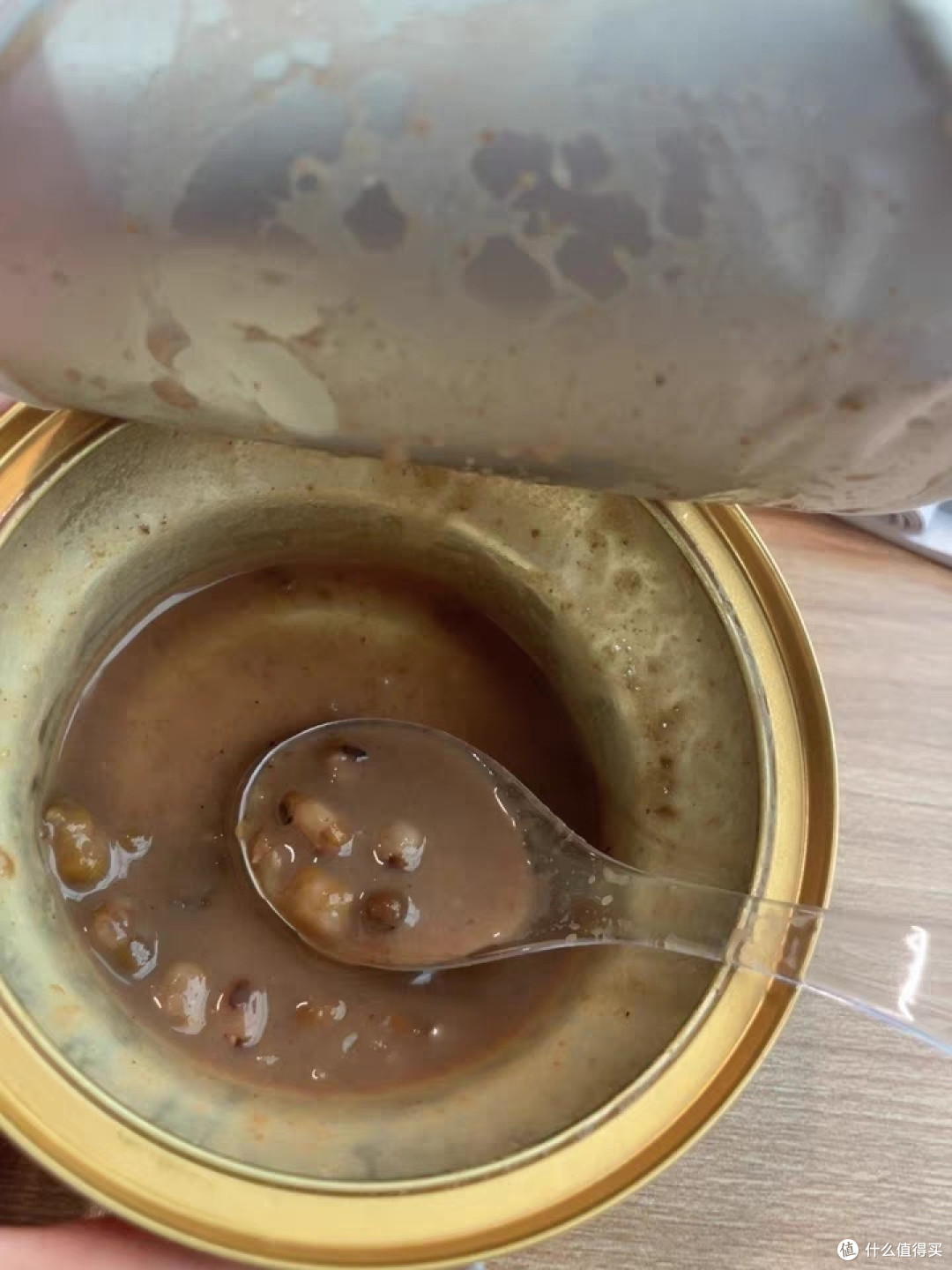 波咕桂花牛乳绿豆沙冰，夏日消暑佳品
