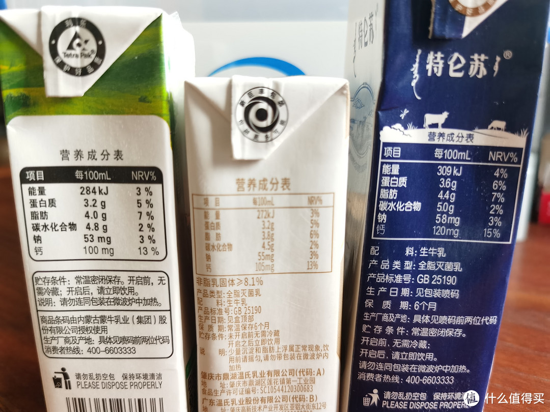 你们买牛奶的时候会看营养成分表吗？