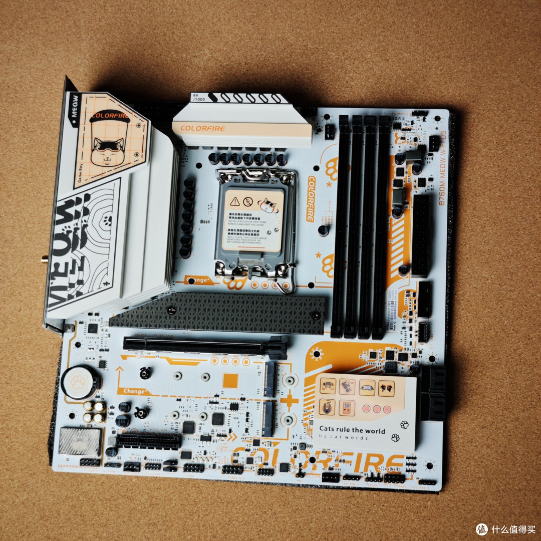 电脑主板也可以很萌?还真是!七彩虹“猫板”Colorfire B760M-MEOW 主板开箱