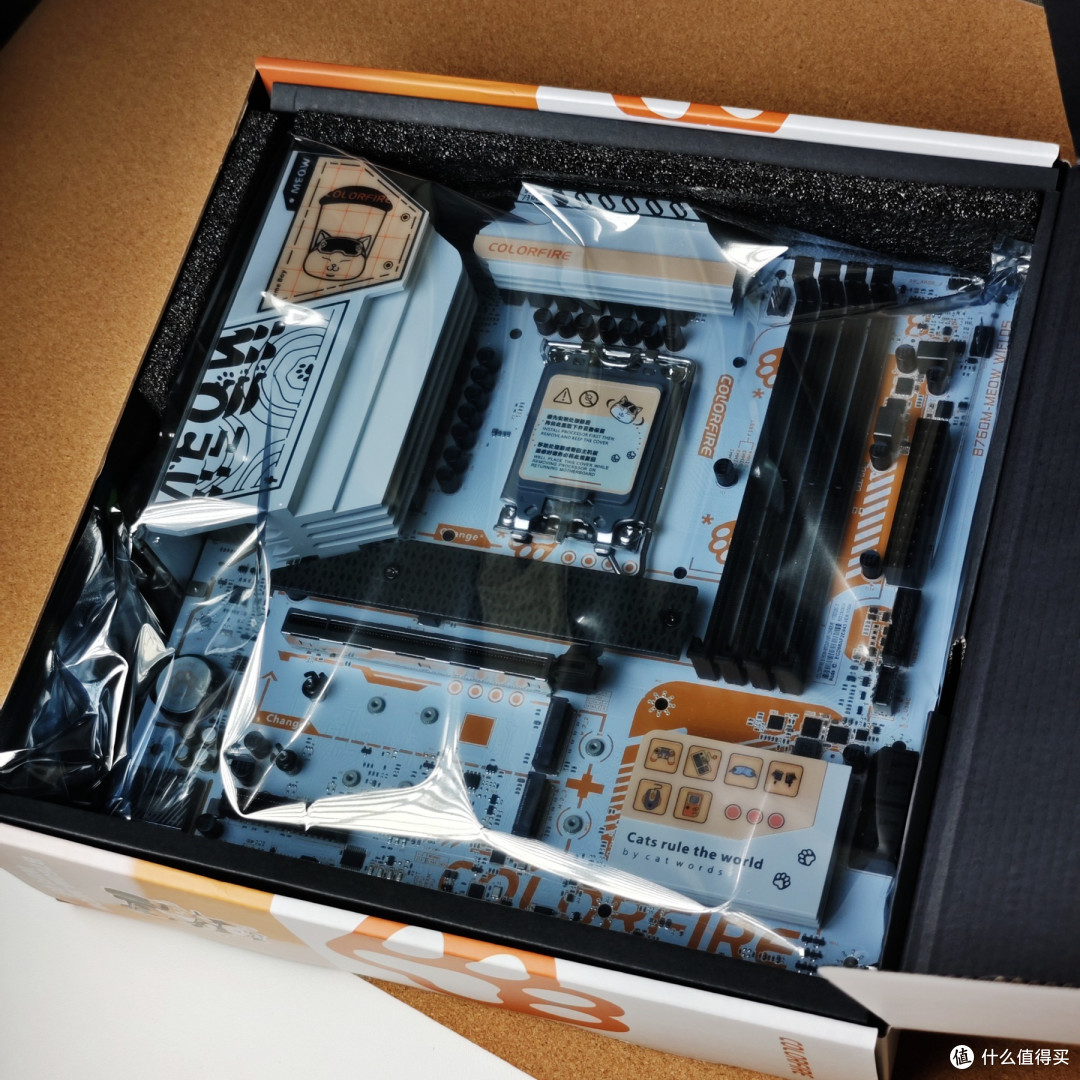 电脑主板也可以很萌?还真是!七彩虹“猫板”Colorfire B760M-MEOW 主板开箱