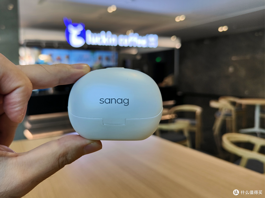 全开放气传导耳机,sanag塞那Z65,0压无感佩戴,耳机使用更自在