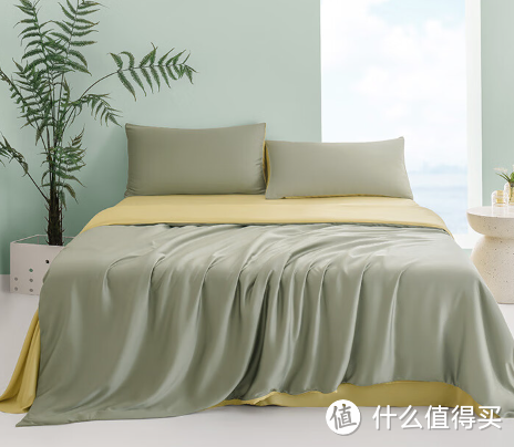 享受奢华舒适,品味典雅生活——京东京造60支 奥地利进口 LF级兰精天丝 A类床上四件套 1.8米 床枝绿