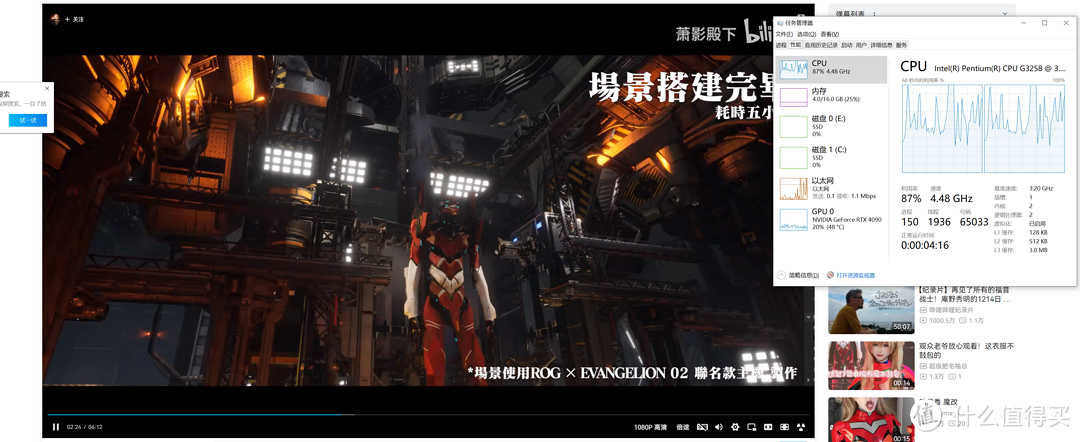 超到4.5GHz的双核能带动RTX4090显卡吗?