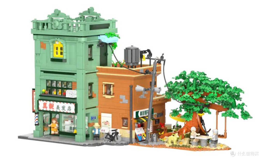 用4200片积木搭建的80年代街景表现如何呢？