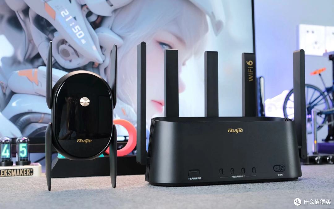 大户型、复式房再也不用担心Wifi信号不好了——锐捷蜂鸟旗舰版子母路由器穿墙无忧