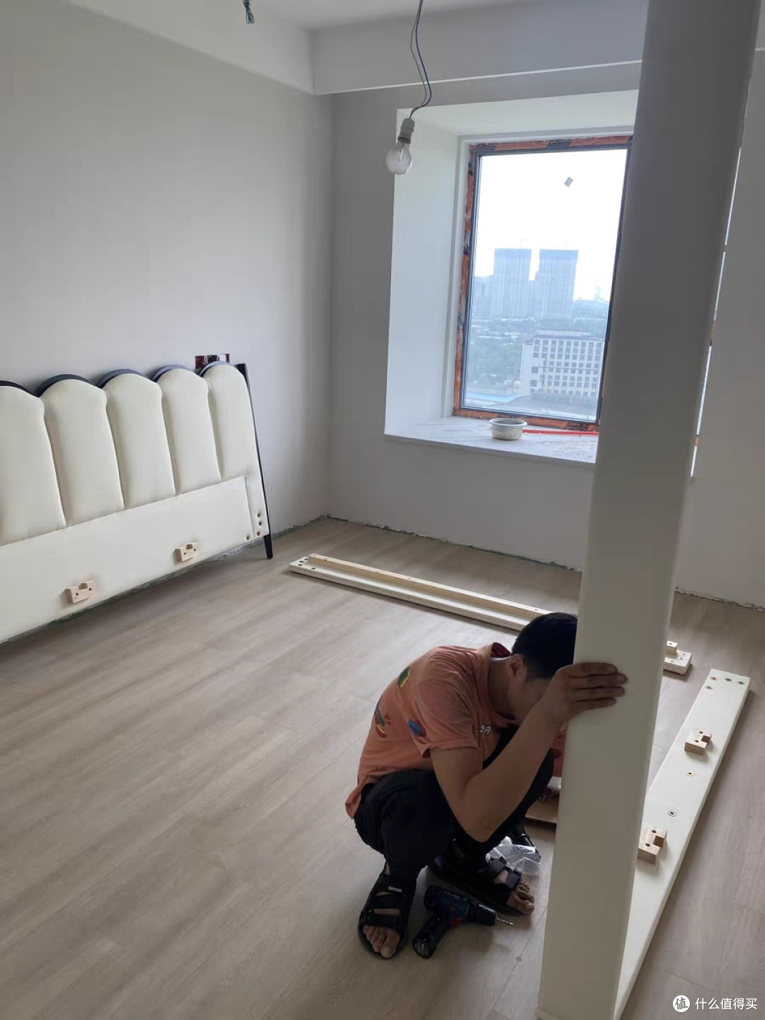 林氏家居法式奶油风牛皮床,复古风情,价格优惠