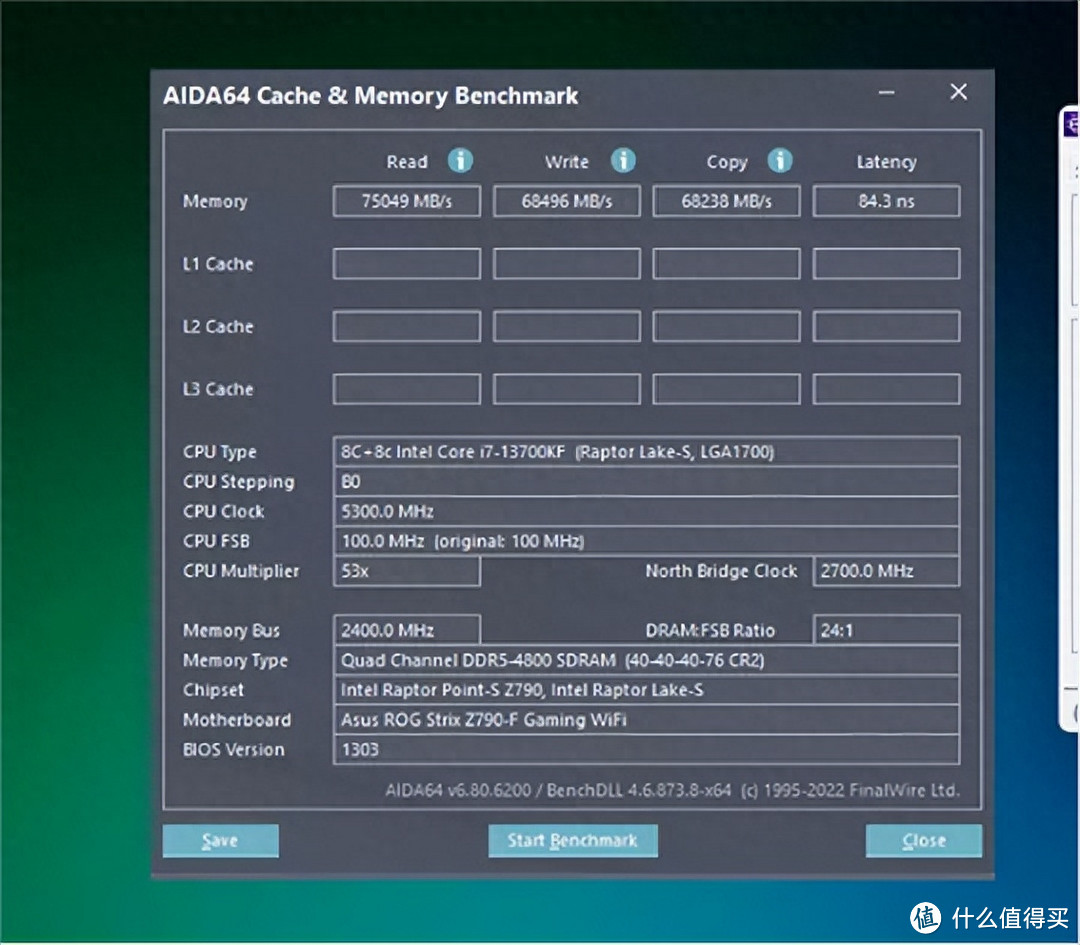 科赋BOLT V内存，海力士Adie超频7200 C36，延迟55ns作业