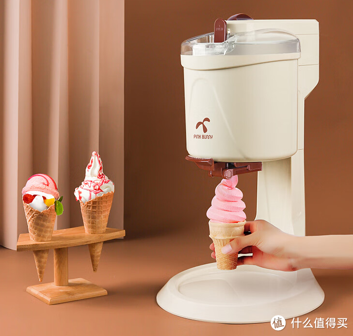 高颜值家用冰淇淋机分享，在家制作冰淇淋不是梦，拒绝冰淇淋刺客