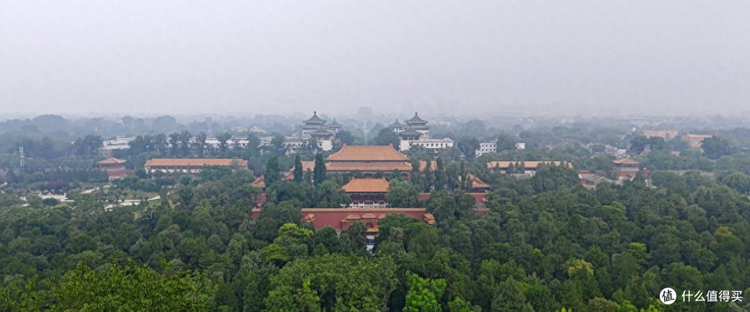 京城中轴俯瞰之手机摄影记录景山公园的美景