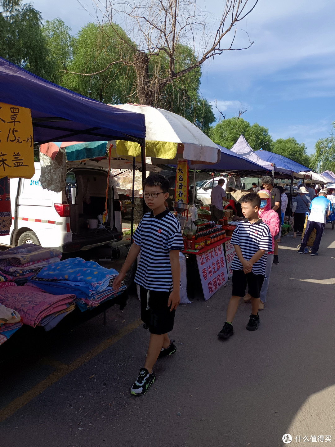 这个集市的葡萄和被罩好便宜啊