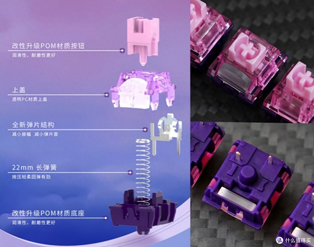 静音轻敏高颜值,热插拔机械键盘可用,TTC&御斧联合定制暮山紫轴体验