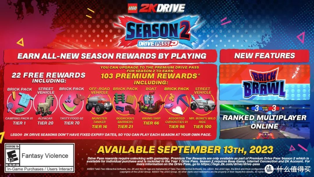 乐高赛车游戏《LEGO 2K Drive》第2季的全部细节正式公布
