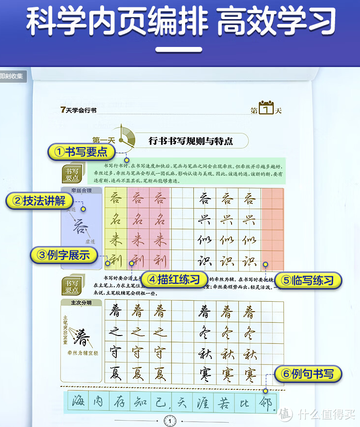 写字其实没有那么难，《7天学会行书》，荆霄鹏的硬笔书法七日进阶计划