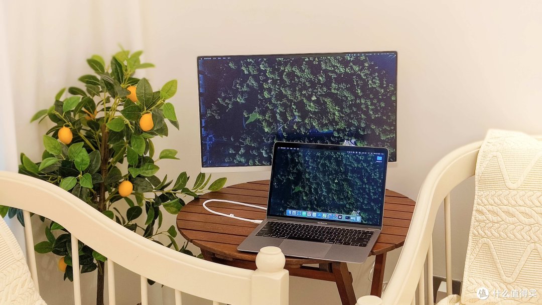 23.8英寸4K果粉屏RV100mini,没想到MacBook Air 2018也能搭配使用!系统已更新macOS Sonoma!