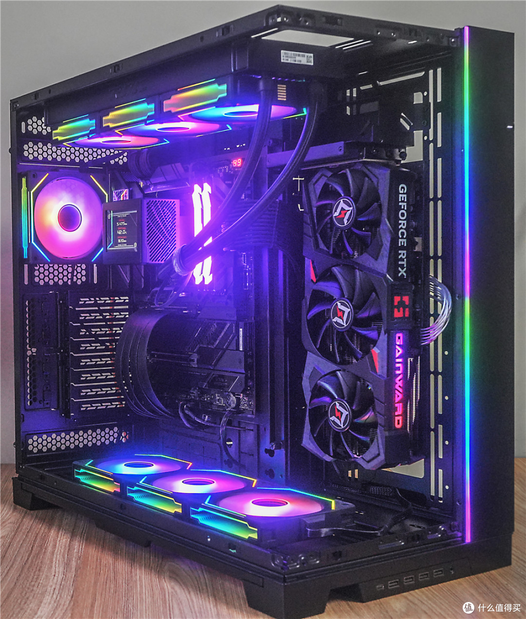 大海景房+显卡吊装——联力包豪斯O11D EVO XL机箱+ROG X670E-E主板+4080追风多形态装机