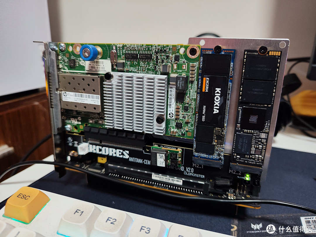 Z590拆分PCIE通道x8+x4+x4！打造万兆纯NVMe固态Nas！华硕Z590i+I7-11700T
