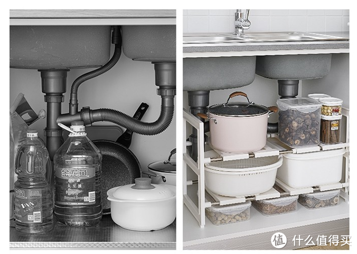 sungsa 水槽下置物架收纳架：让你的厨房更高效