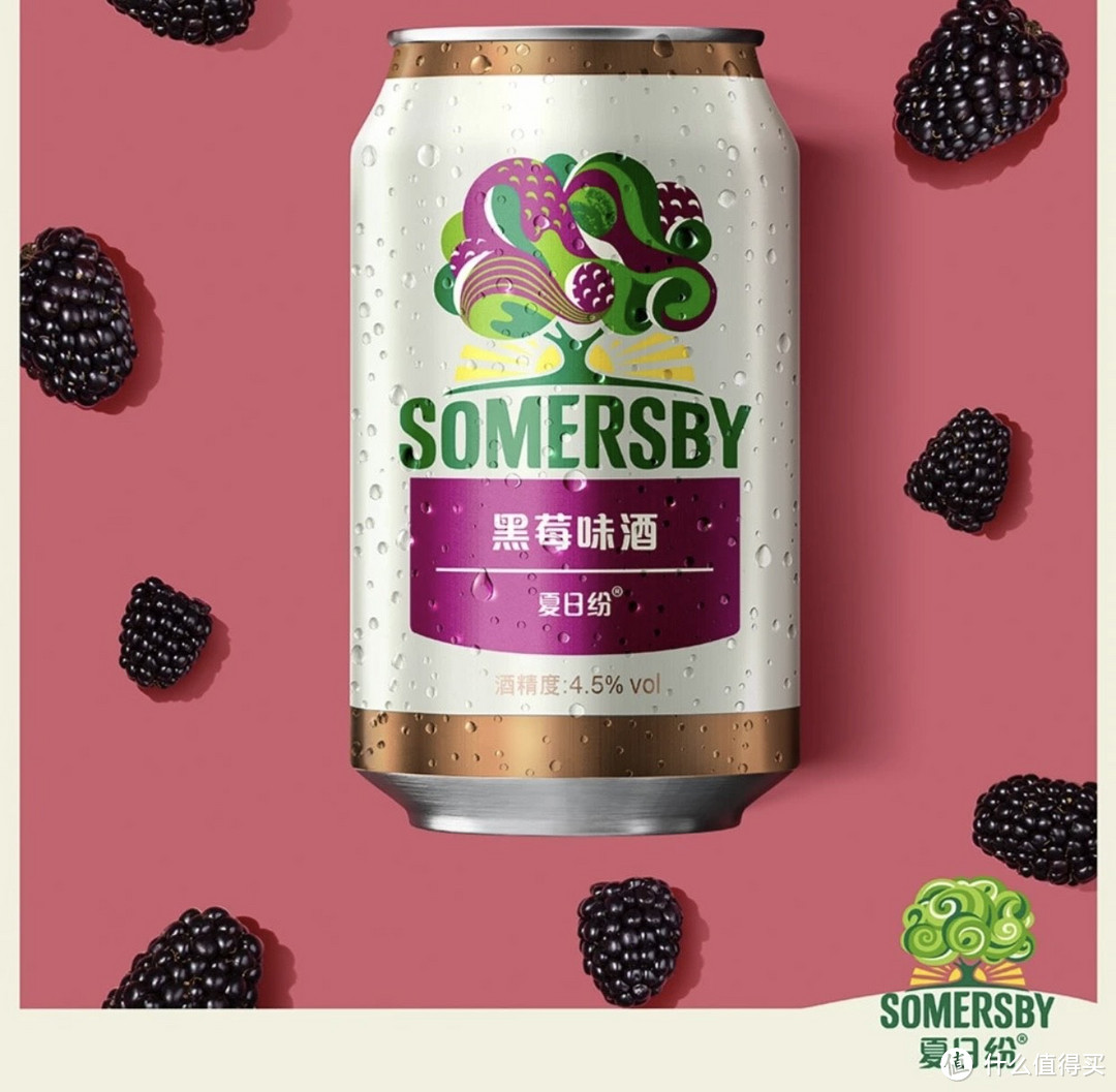 夏日纷Somersby夏日纷清新清甜清爽水果酒黑莓味330ml*2罐易拉罐：水果的绝妙融合与愉悦享受