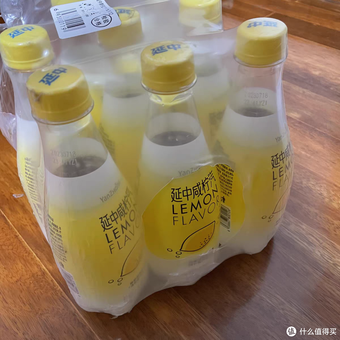 延中咸柠汽柠檬味盐汽水410ml12瓶青柠味碳酸饮