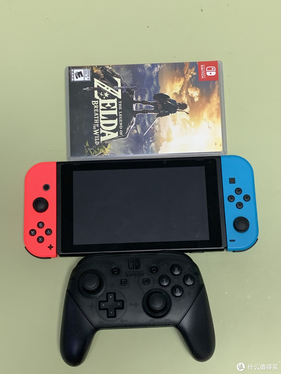 Switch Pro手柄，switch主机，塞尔达游戏解压三件套，一样不能少！