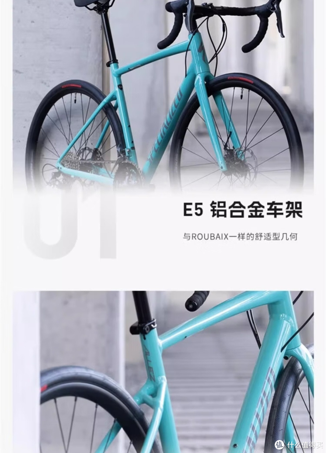 SPECIALIZED闪电 ALLEZ E5 DISC  碳纤维前叉碟刹制动公路自行车 缎面褐红/银色沙尘/流体红 56