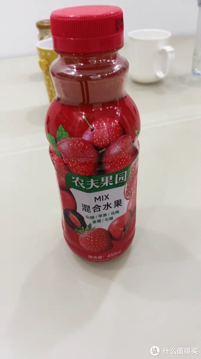 农夫山泉农夫果园30%混合果汁饮料山楂苹果乌梅草莓石榴450ml*5瓶，健康饮品，尽享美味