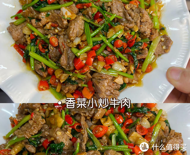 香菜炒牛肉，香辣下饭，爱吃香菜的朋友看过来，拌饭绝了