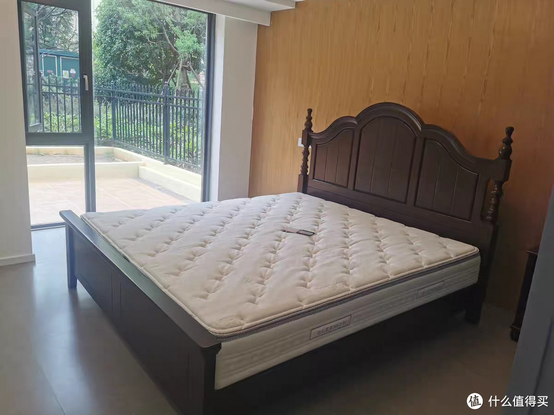 熙和全实木樱桃木美式法式复古双人床：现代简约卧室的优雅之选