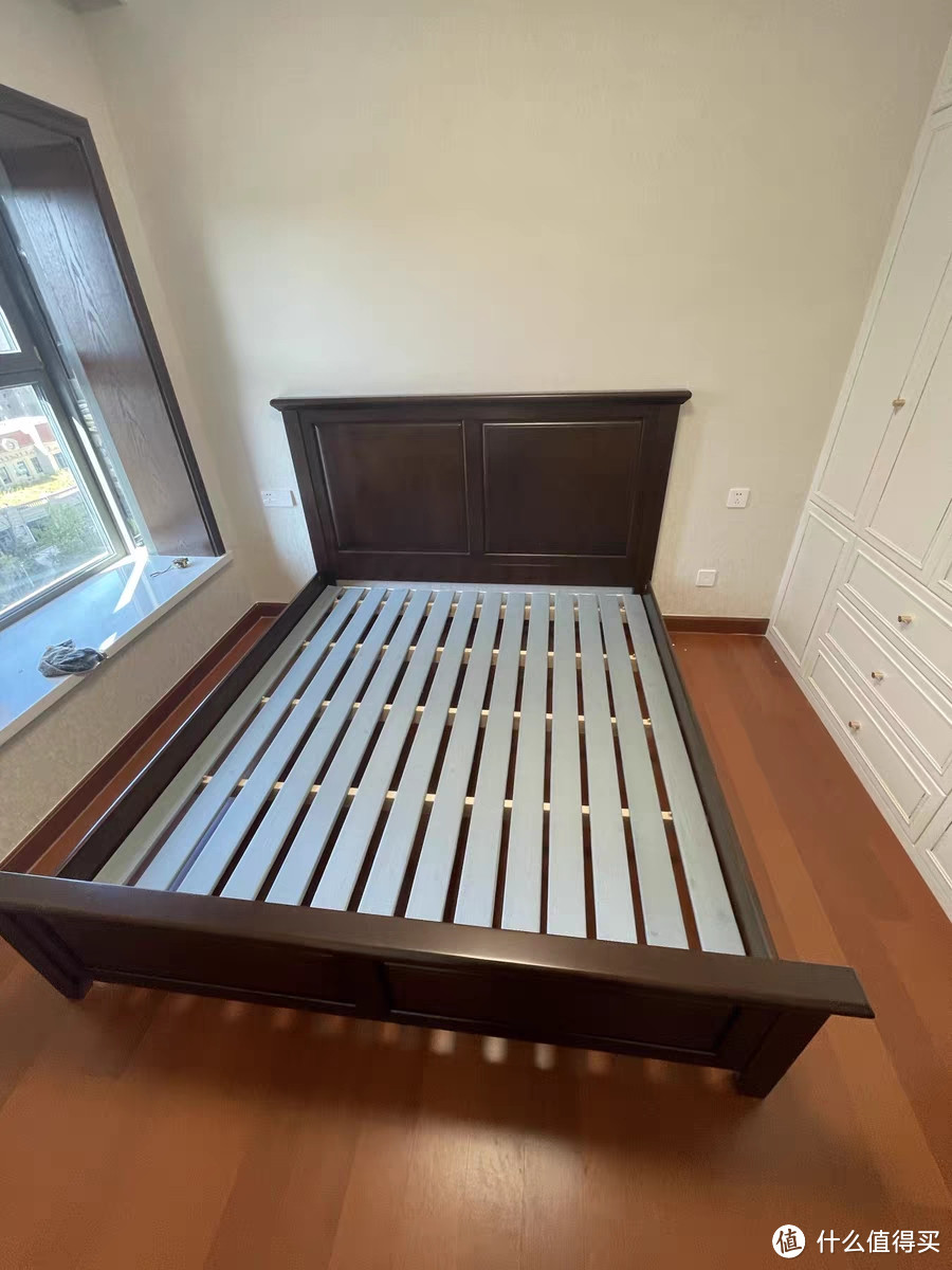 熙和美式法式复古风实木床：樱桃木双人婚床，主卧现代简约的完美选择