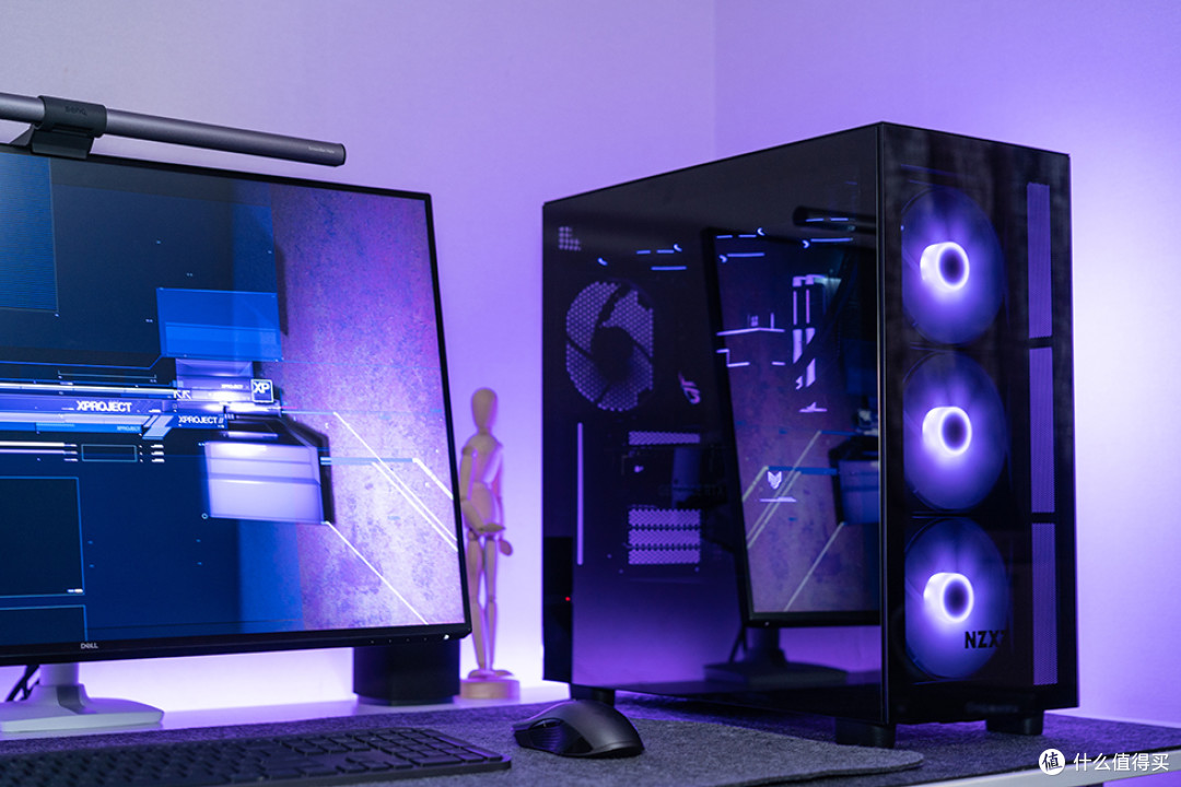 简约酷炫的海景房主机了解一下,恩杰H7 EIite RGB+ROG B760-F+TUF 4070 装机展示