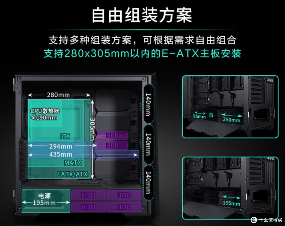 G500A-SE支持的主板尺寸和散热器高度