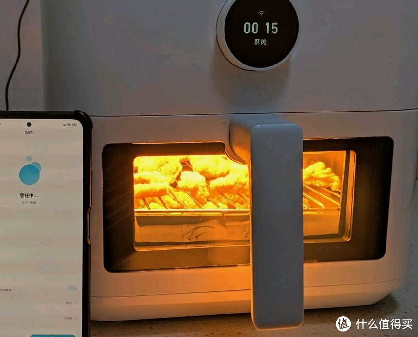 米家小米空气炸锅5.5L可视版 可视化窗设计 烹饪免翻面 创新脱脂模式 24H长效预约 10分钟鸡翅快烤