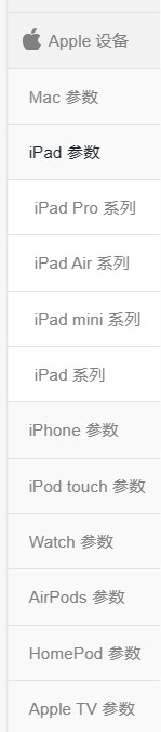 一个网站了解所有Apple苹果产品参数！你确定不进来看看？