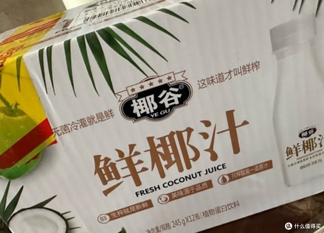 国庆宅家喝点椰谷(YEGU) 鲜椰汁 245g*12支装