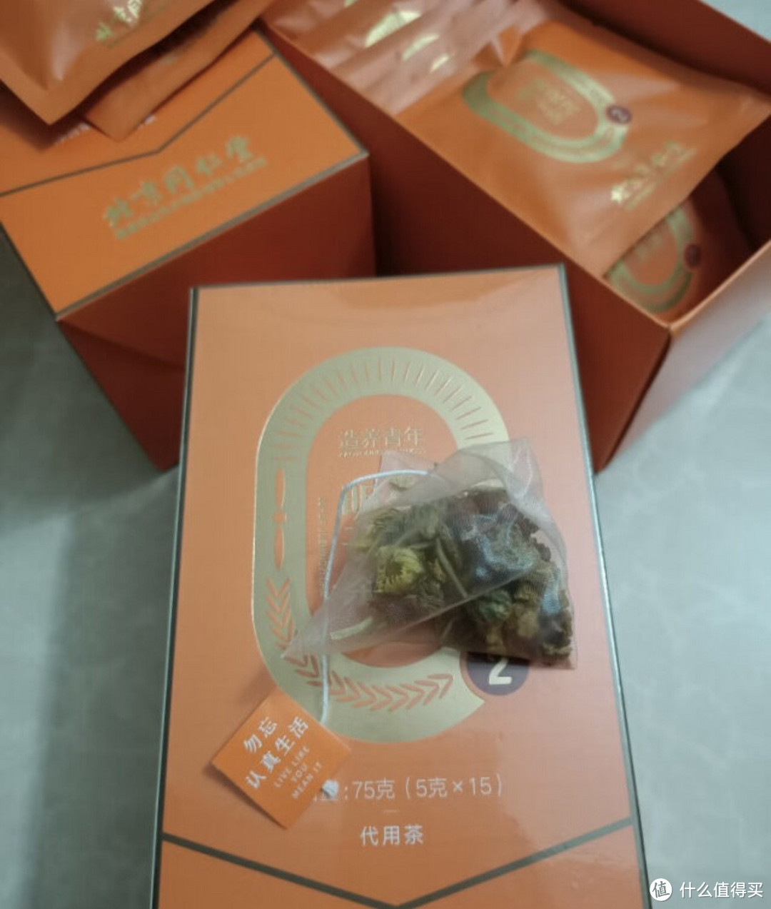 ￼￼北京同仁堂 造养青年 红豆薏米芡实茶-75克中秋礼品 赤小豆薏苡仁茯苓芡实大麦组合型茶 5g*￼￼