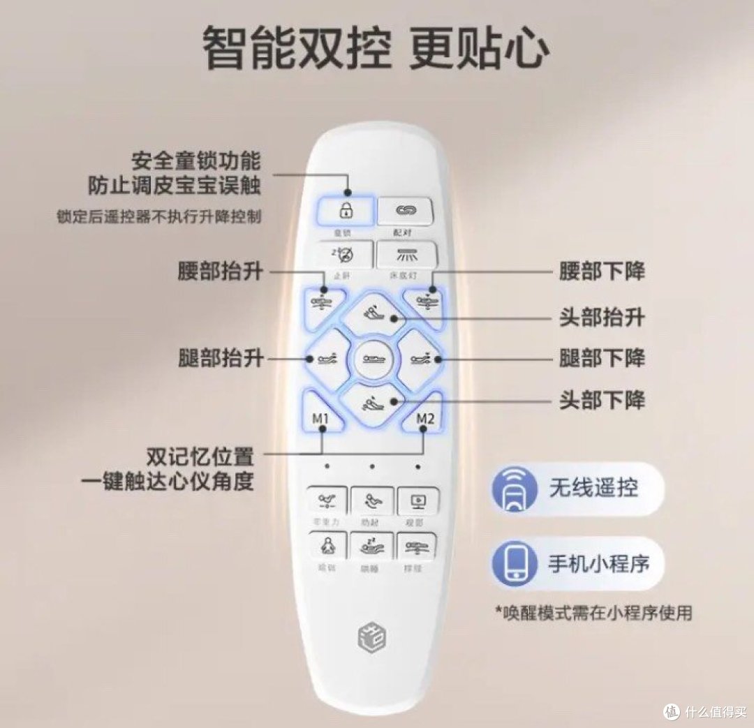 多功能电动升降零重力，享受高品质睡眠!