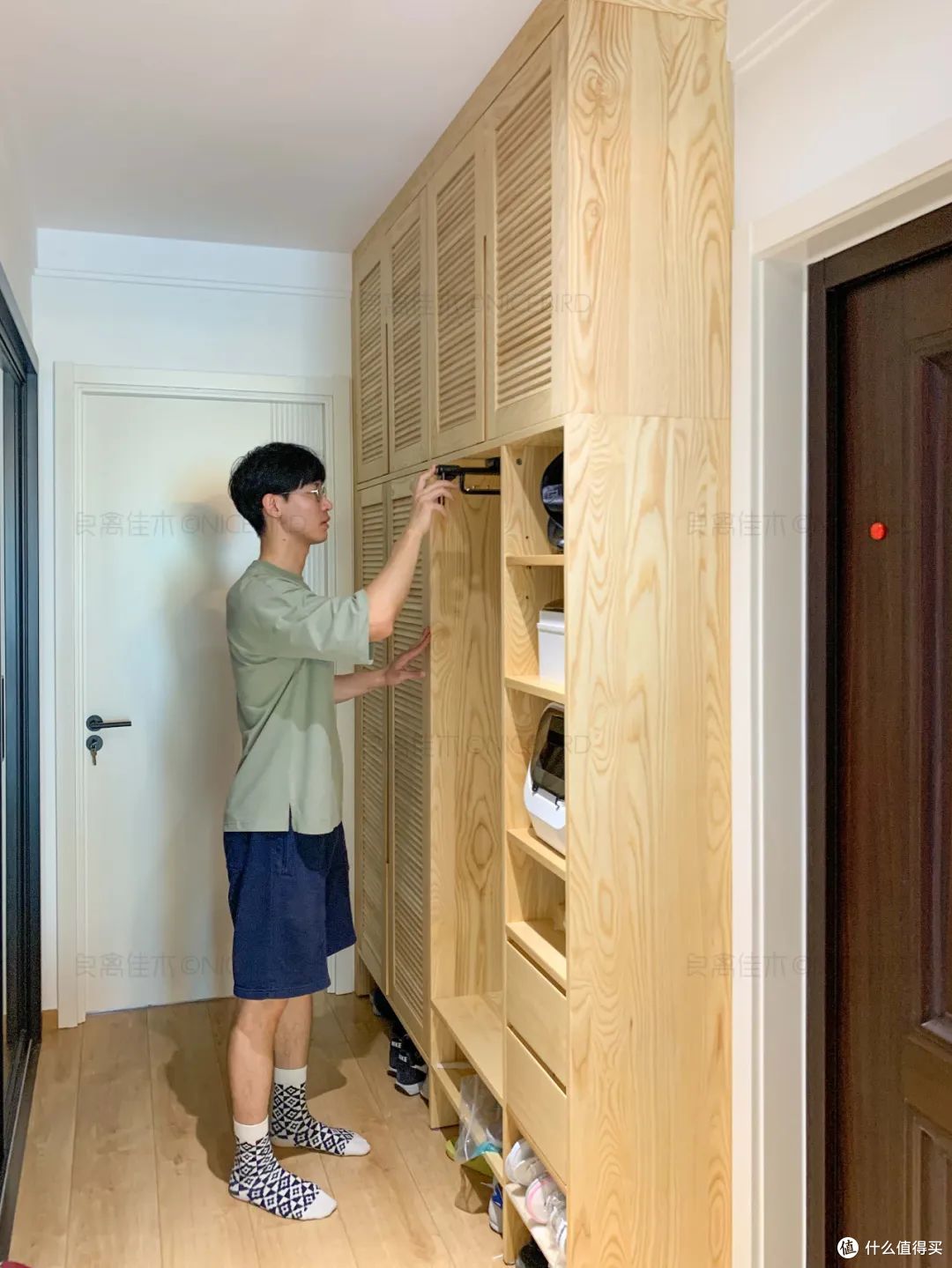 狭长户型两居改三居,北京业主客餐卧书房一体,品质生活不受限