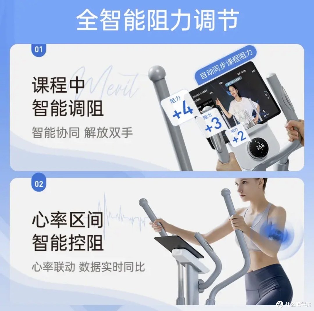 麦瑞克(MERACH)椭圆机家用智能太空漫步椭圆仪踏步机健身运动器材 蜗牛X飞梭版