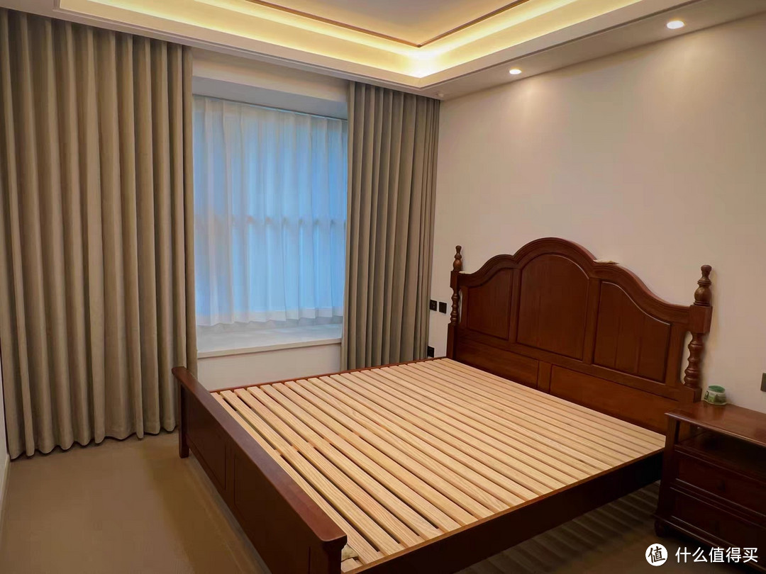熙和全实木樱桃木美式法式复古双人床：现代简约卧室的优雅之选