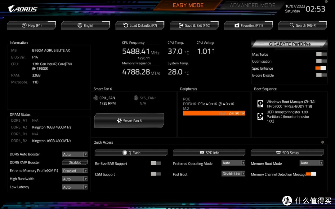 小雕也有黑科技，技嘉B760M AORUS ELITE AX主板评测