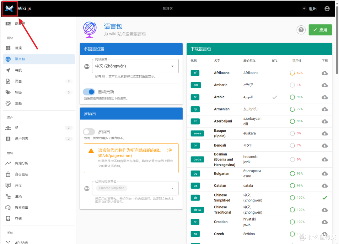 在NAS上部署好看又强大的知识库『Wiki.js』,支持团队协作与插件扩展