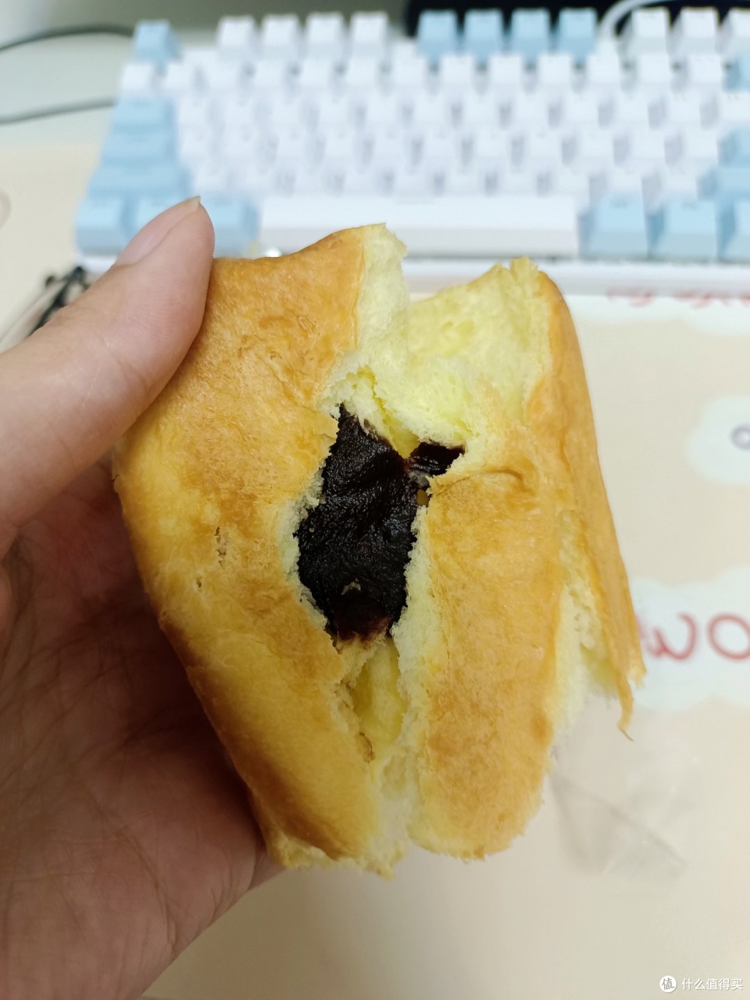 巧克力爆浆吐司面包，味道很不错