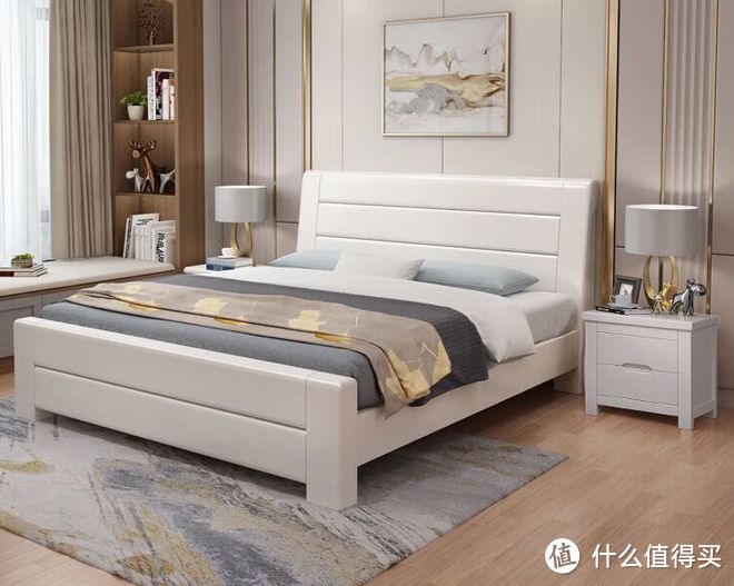 这款品周胡桃木实木床，既实用又美观，是婚床首选之一