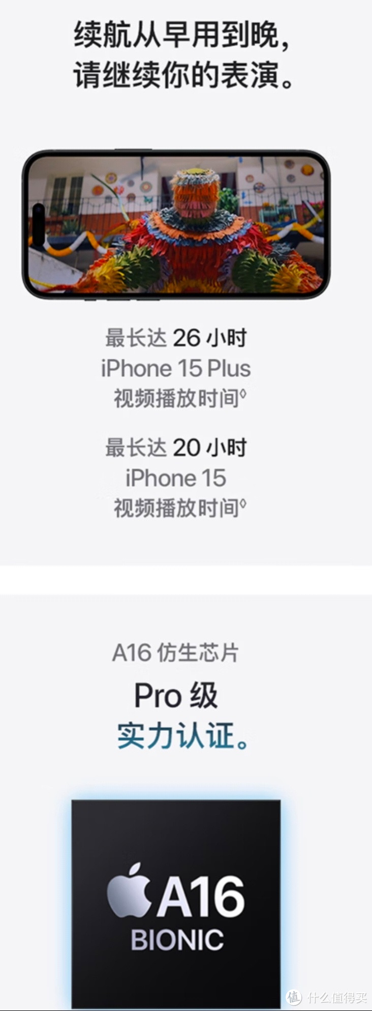 Apple iPhone 15 (A3092) 128GB 黑色 支持移动联通电信5G 双卡双待手机