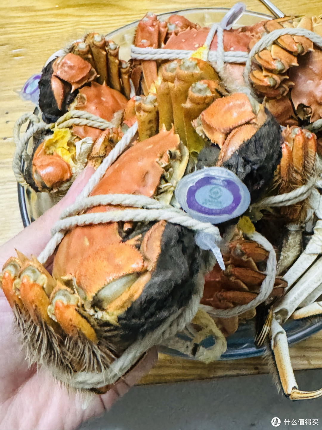 从来没吃过蟹黄这么饱满的阳澄湖大闸蟹,值友们给鉴定鉴定
