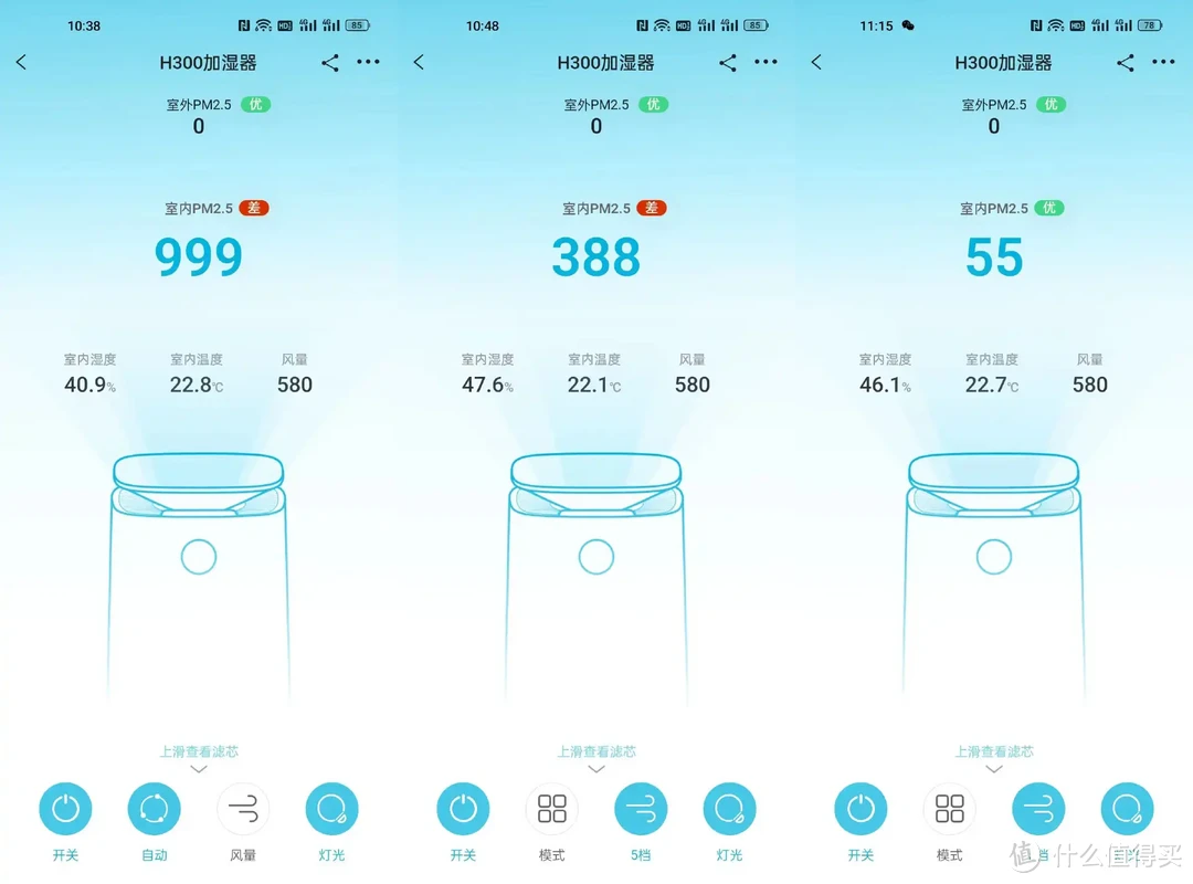 大户型及呼吸易感人群都喜欢的加湿器,352 H300加湿、净化一体机深度评测报告