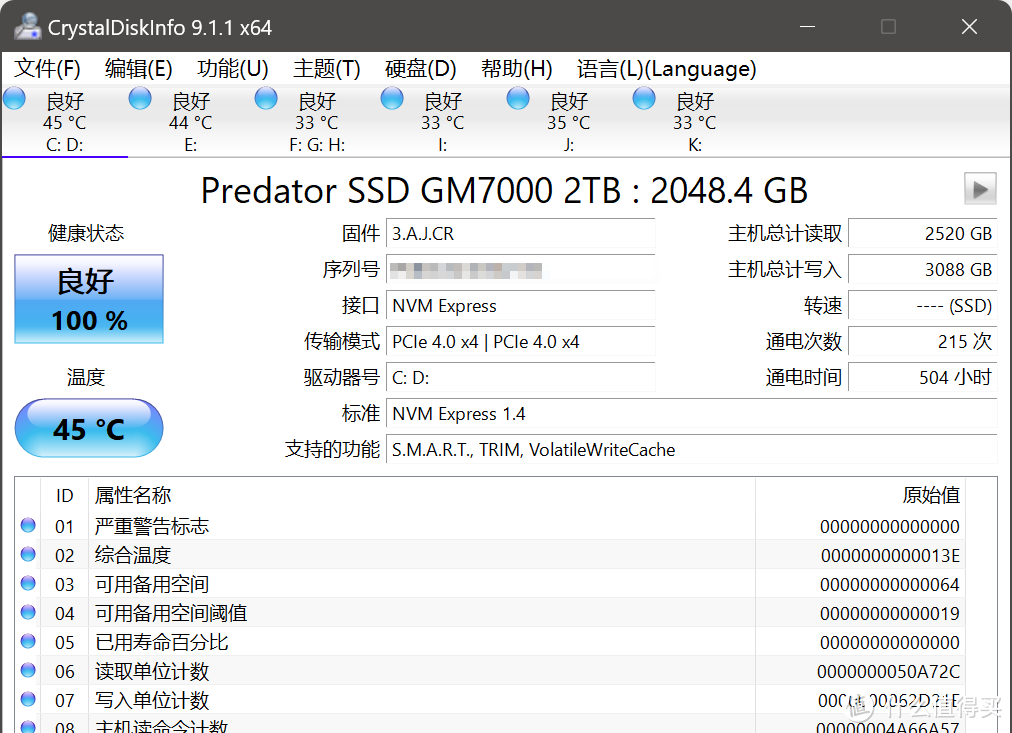 超7000MB/S的顶流速度体验！温控优秀！Asgard精灵系列SSD固态硬盘测评